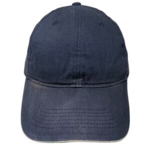 Slazenger Baseball Cap Blue Beige One Size Strapback Hat Adjustable Solid Cotton